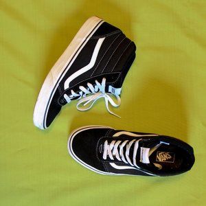 VANS SK8 HIGH TOPS BLACK 6.5